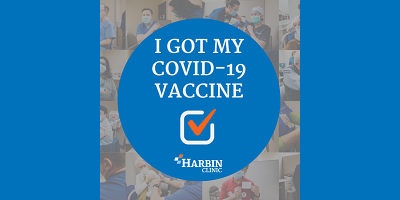 Harbin Clinic Vaccine Sticker